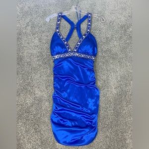 Morgan & Co, Size 5/6 blue dress, brand NWT